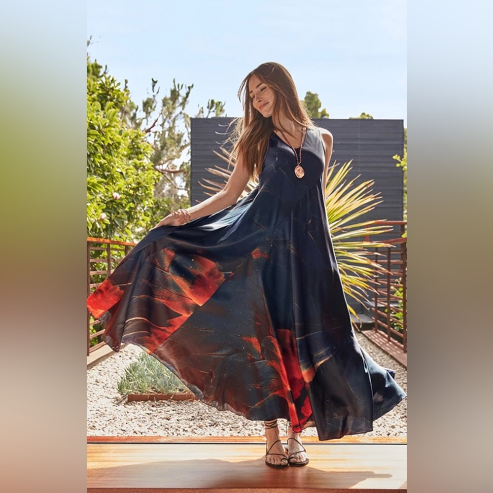 RARE Johnny Was Dilflor Dress -Size L